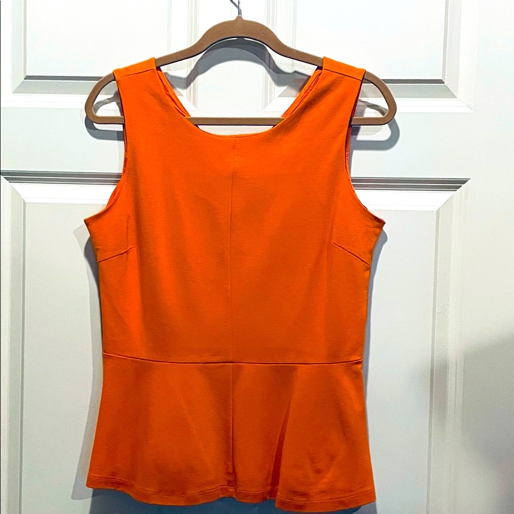 Wm’s Banana Republic peplum zip back shaped top 10